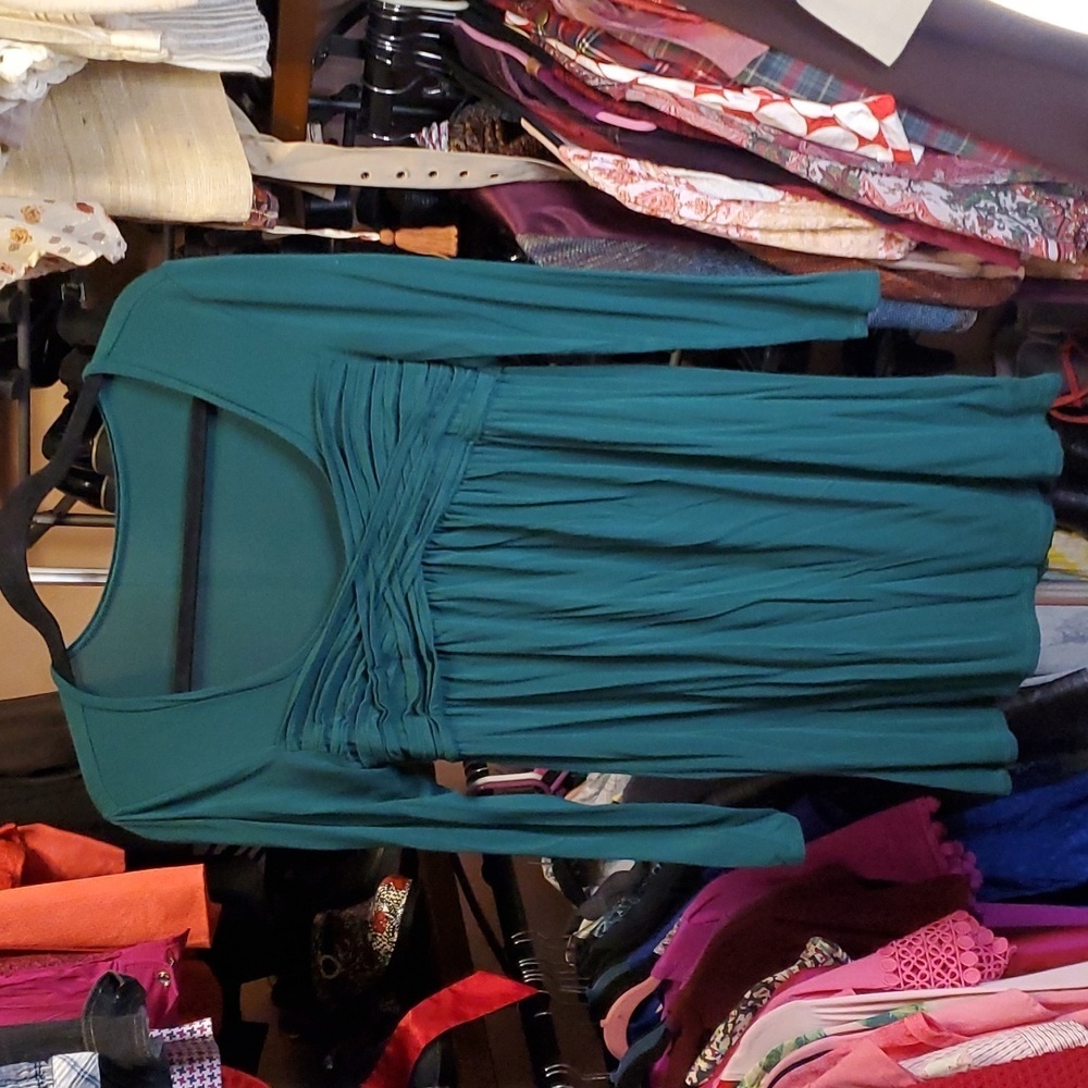 Green Banydoll Tunic Top